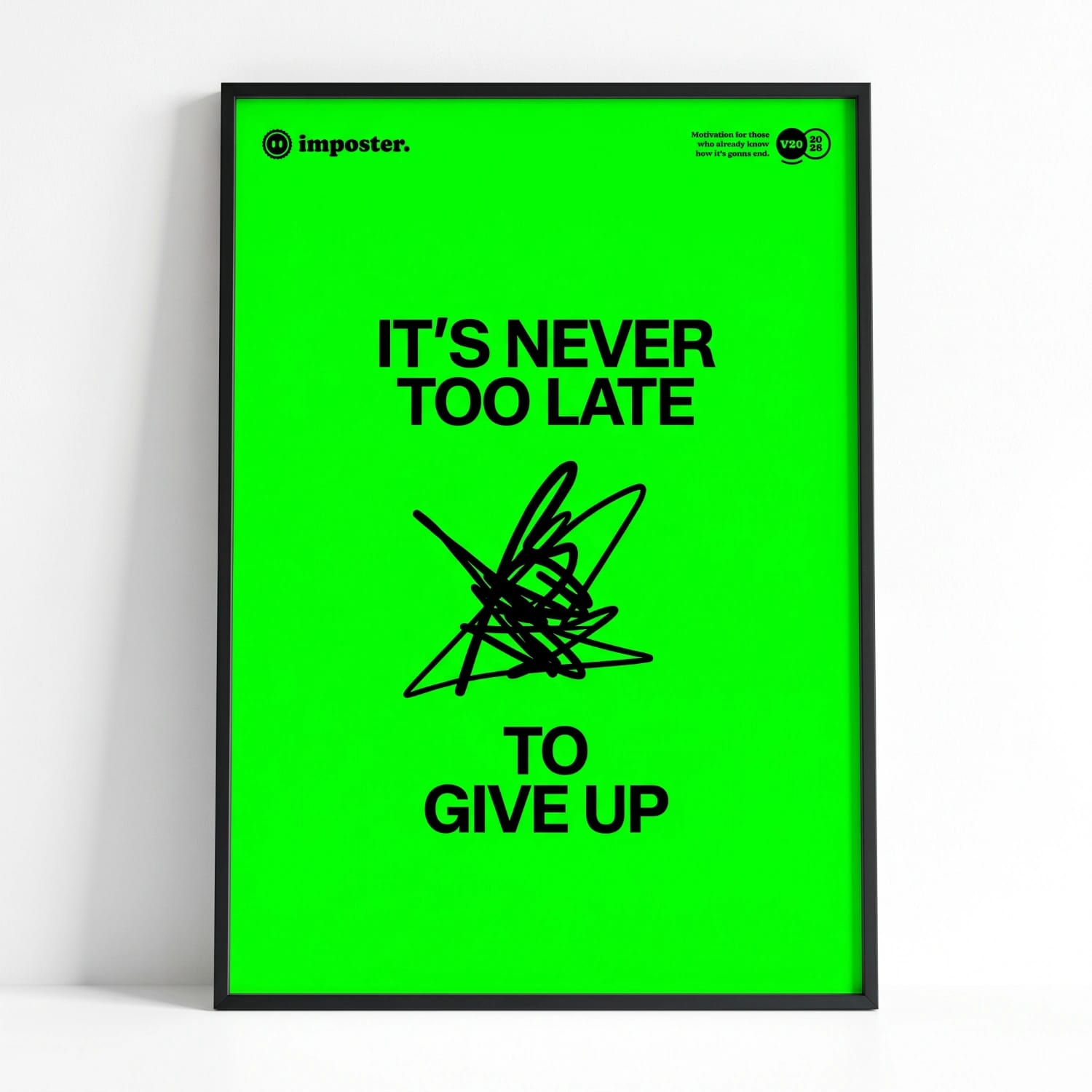 It's never too late to give up — view 3 of 7